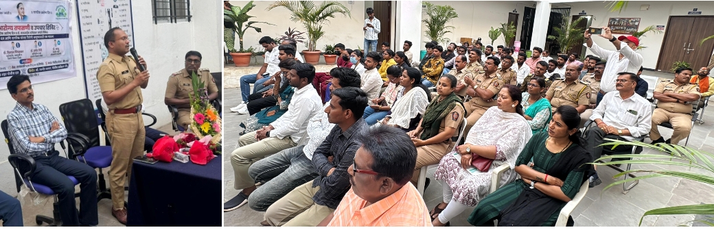 जागतिक आरोग्य दिन व डॉ. बाबासाहेब आंबेडकर जयंतीनिमित्त बीड पोलिसांचे मोफत आरोग्य शिबिर; नागरिकांचा उत्स्फूर्त प्रतिसाद