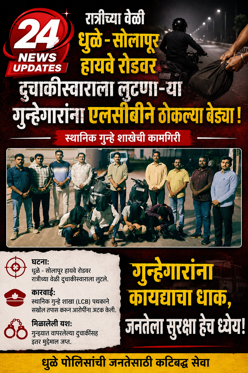 स्थानिक गुन्हे शाखेची कामगिरी